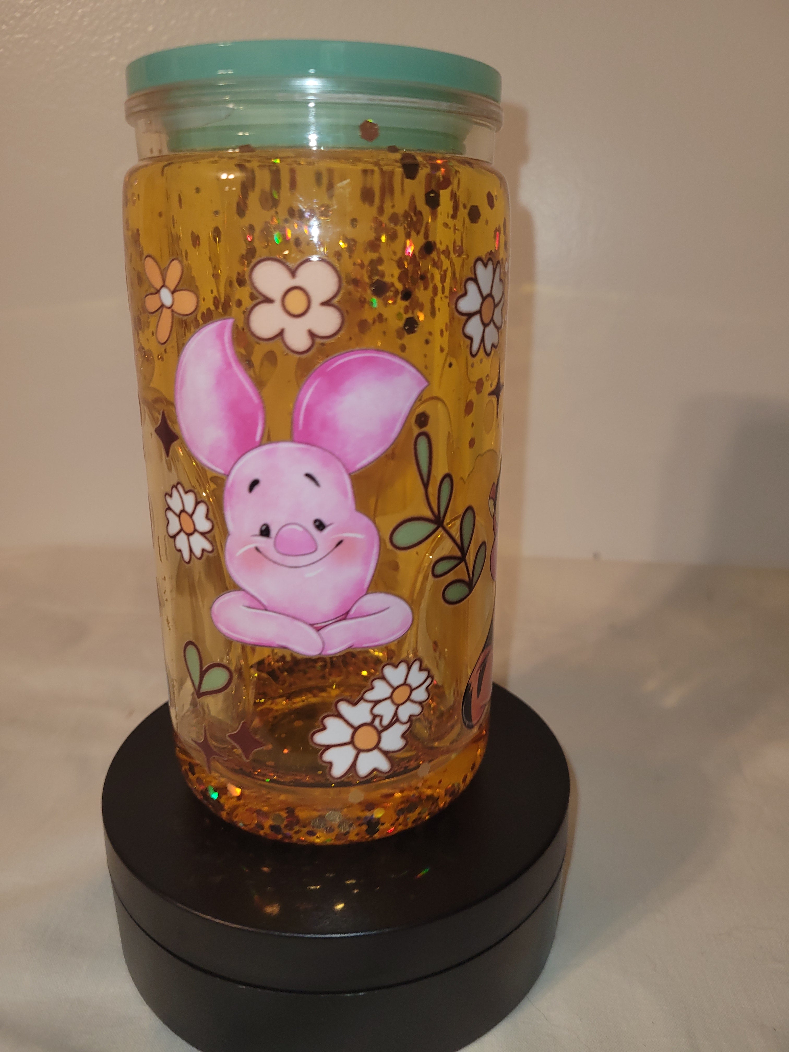 Winnie The Pooh Tumbler With Flowers