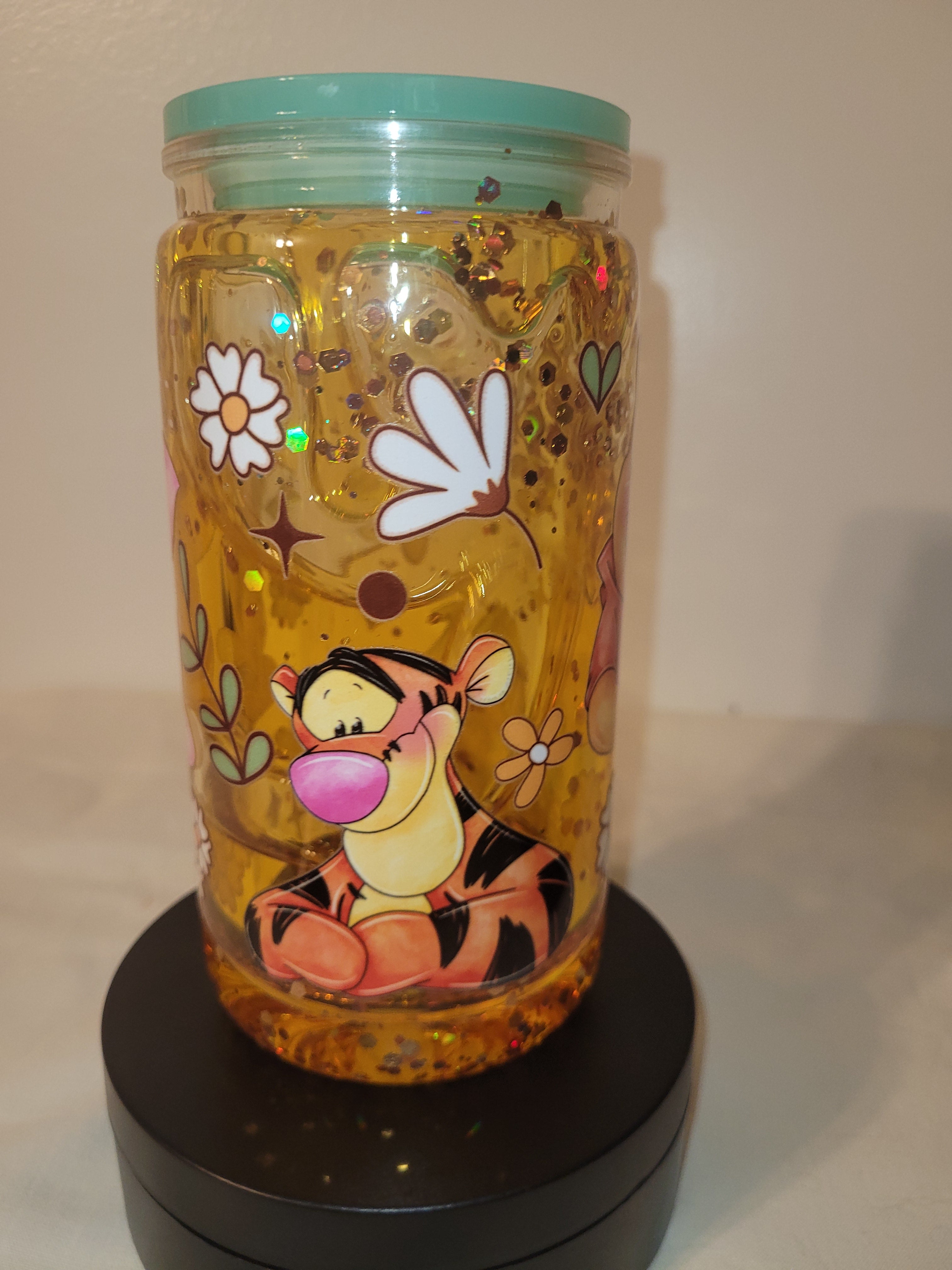 Winnie The Pooh Tumbler With Flowers