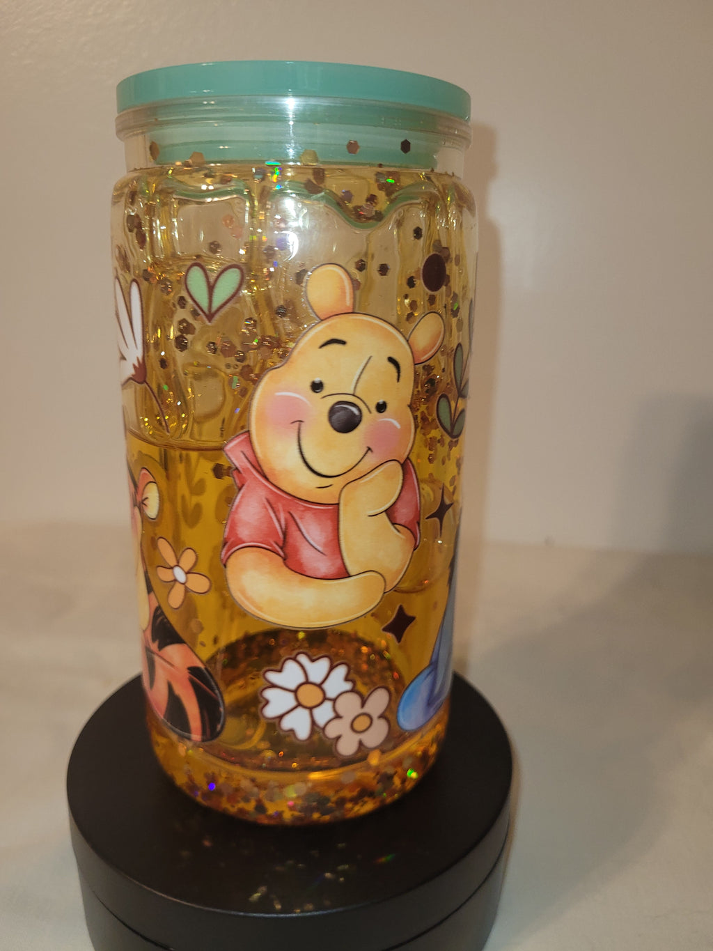 Winnie The Pooh Tumbler With Flowers