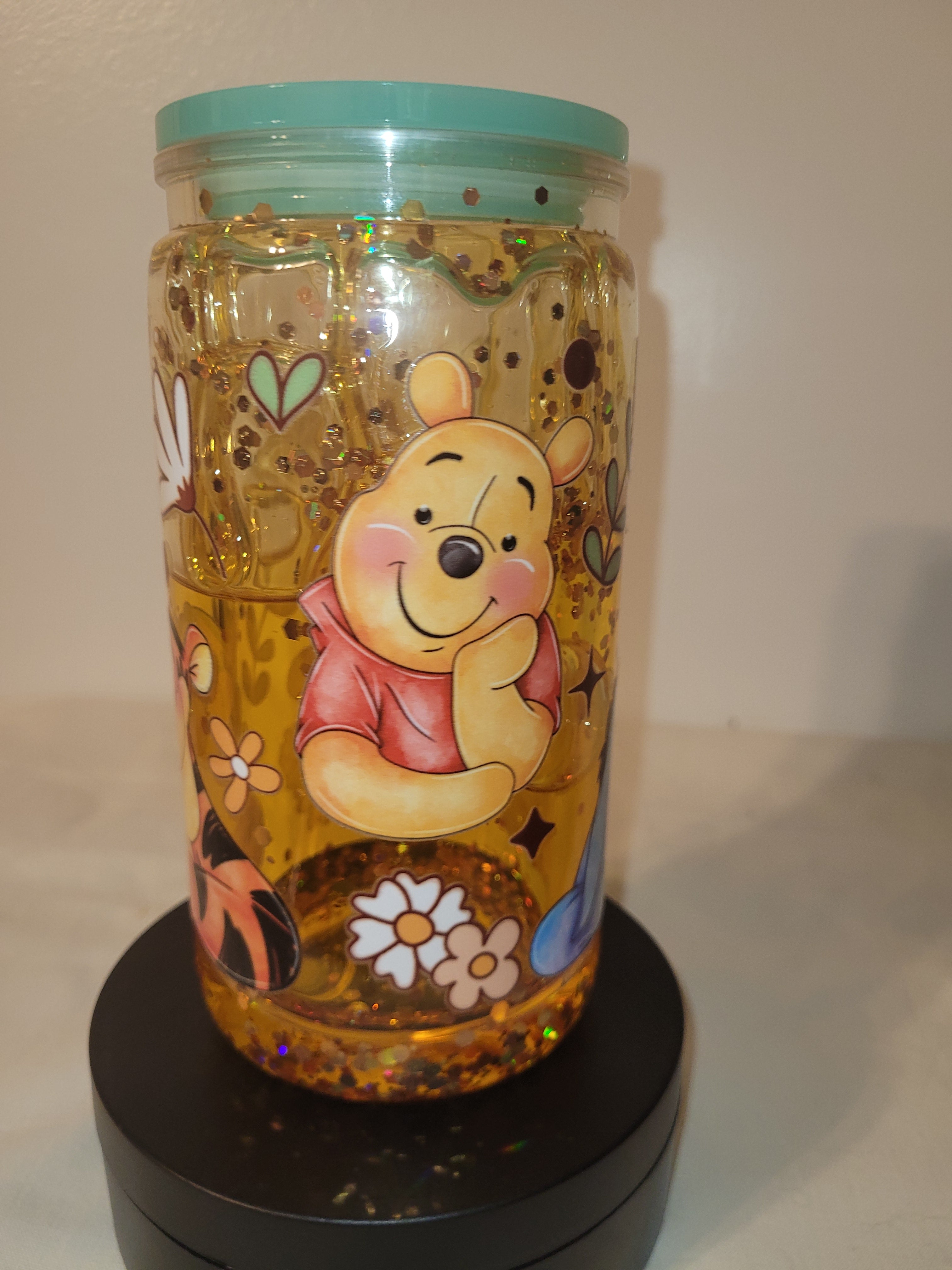 Winnie The Pooh Tumbler With Flowers