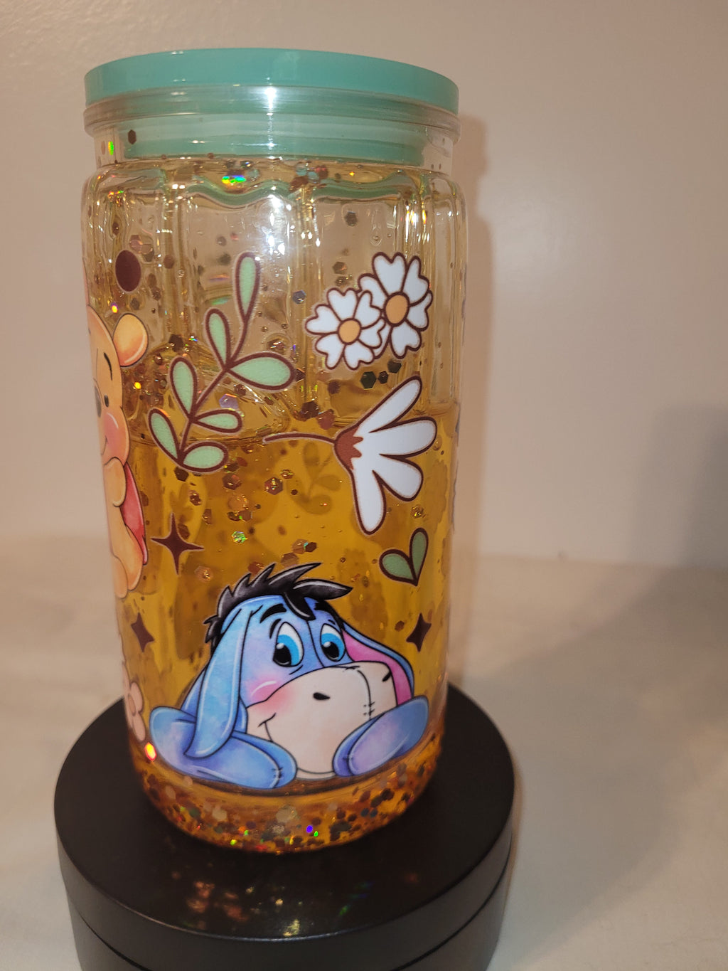 Winnie The Pooh Tumbler With Flowers