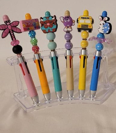 Pen  4 Color Beaded w/ focal