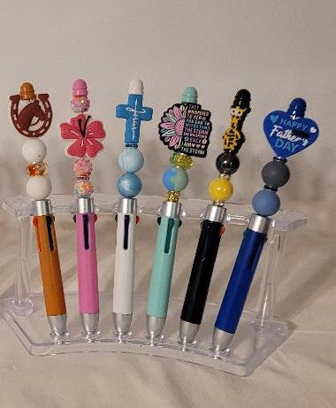 Pen  4 Color Beaded w/ focal