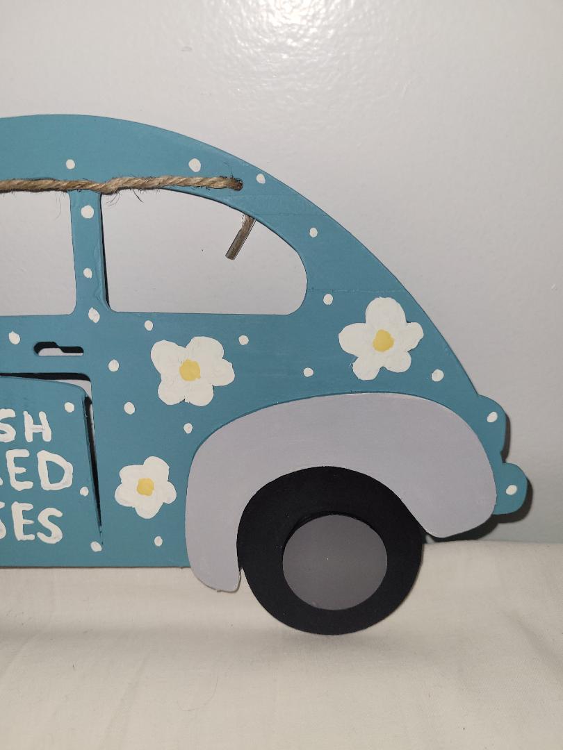 Daisies Car hand painted wall hanging art