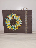 Sunflower with ribbon