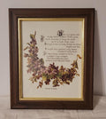 Sweet Violet in Wooden Frame