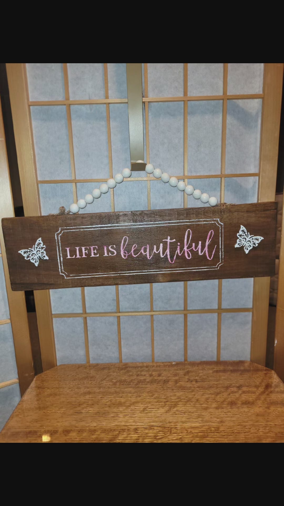 blessed double sided sign